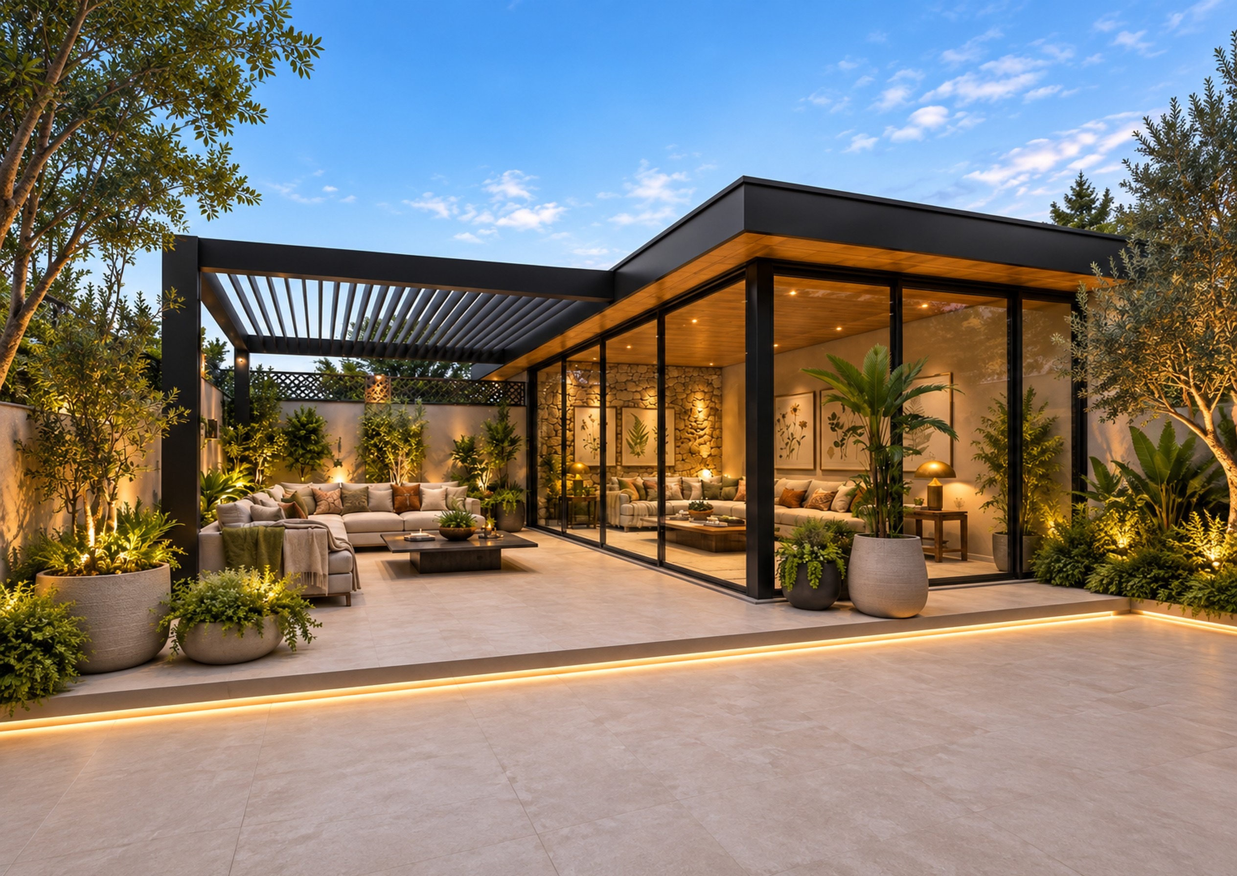 Large Size Pergola Shading Solution